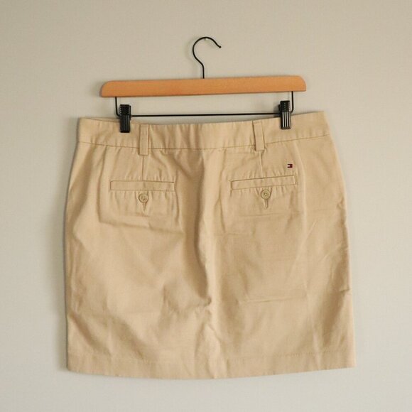 Tommy Hilfiger Women's Tan 10 Casual Pocket Mini Skirt - Picture 2 of 12